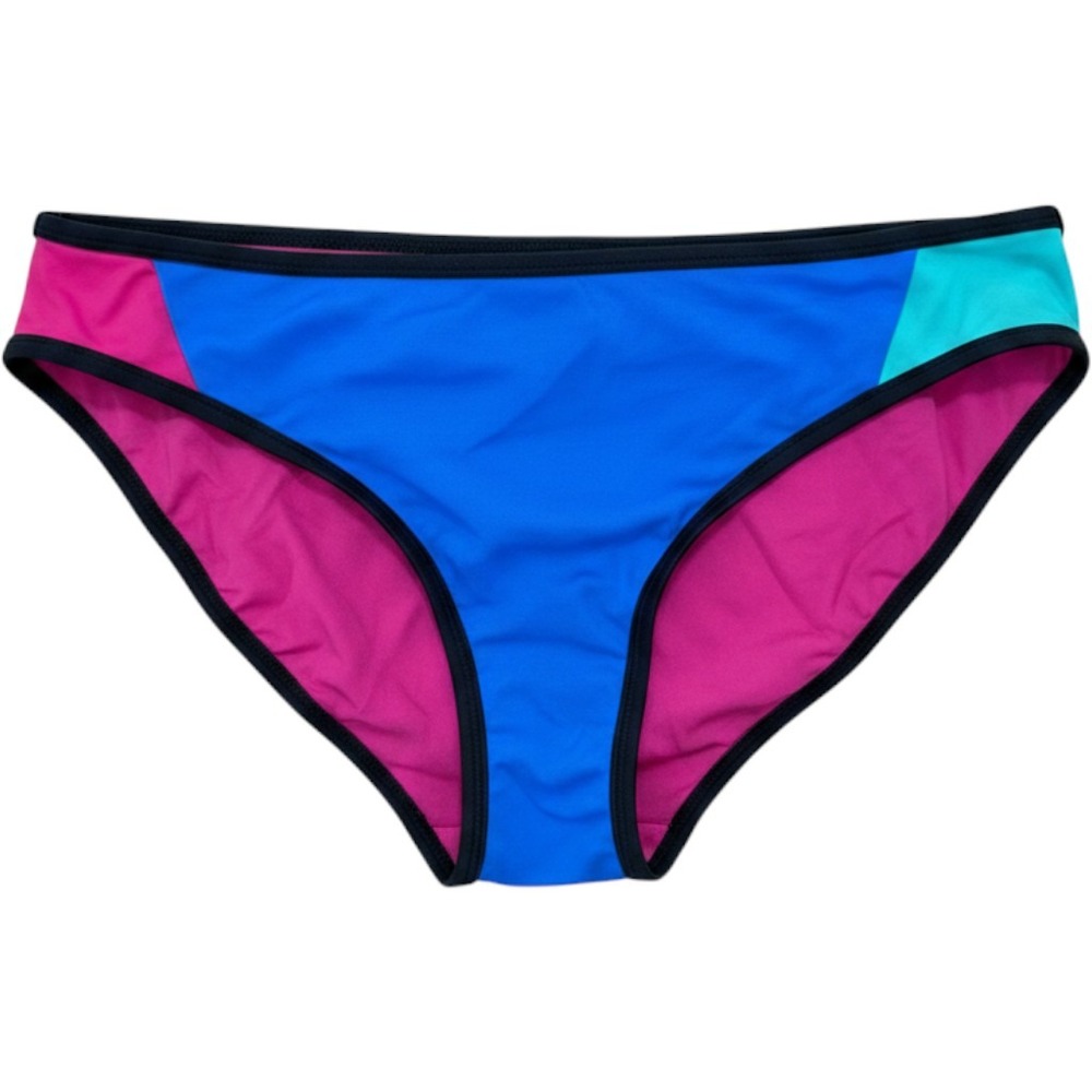NWT Urban Sea Swim Bikini Bottoms XL Colorblock Blue Pink W36064 Beach Resort
